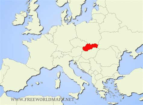 Slovakia On World Map Asia Map