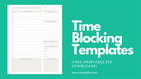 Resource Guide To Time Blocking Method