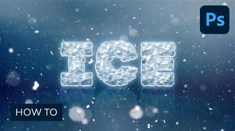 How To Create An Easy Ice Text Effect In Adobe Photoshop Youtube