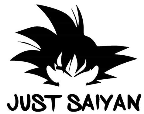 Dragonball Z Just Saiyan Vinyl Decal Goku Just Saying.