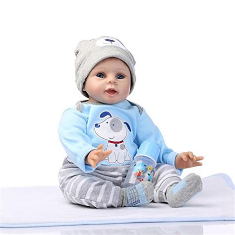 Icradle Handmade Realistic Looking Baby Boy Soft Silicone Reborn Doll