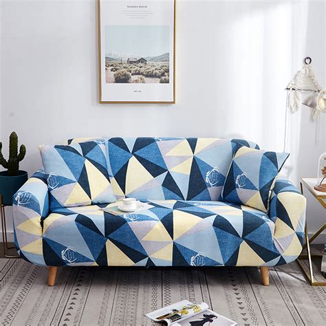 1234 Seater Printed Sofa Cover Polyester Stretch Couch Cover Slipcover Protector Ebay