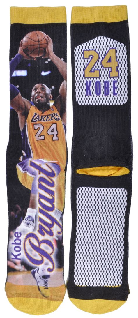 Galleon Kobe Bryant Los Angeles Lakers Nba Player Sublimation Crew Socks