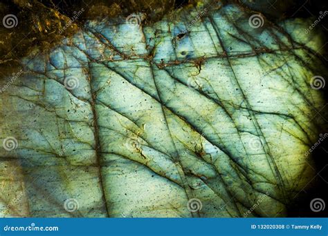 Illuminated Blue Crystal Moonstone Rock Stock Photo Image Of Blue