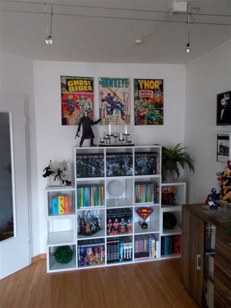 A Living Room Filled With Lots Of Comic Books