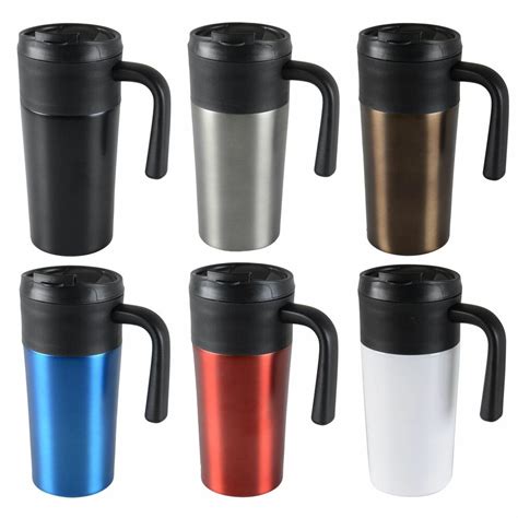 This shape also fits comfortably in the hand. Tazza 450ml Thermal Mug Hot Warm Drinks Coffee Tea Travel ...