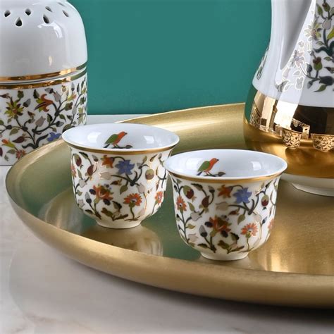 Arabic Coffee Cups Finjans Plum Ae