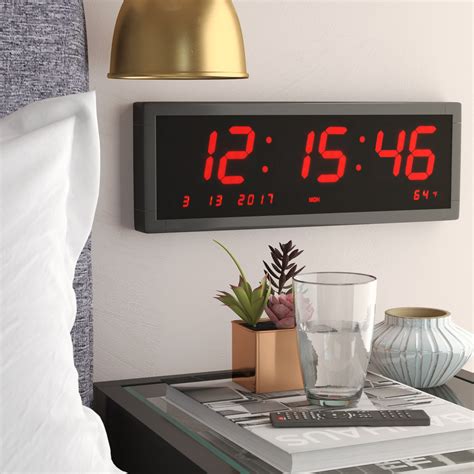 Large Digital Wall Clock Foter