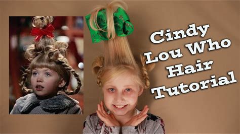 How To Cindy Lou Who Hair Tutorial Youtube