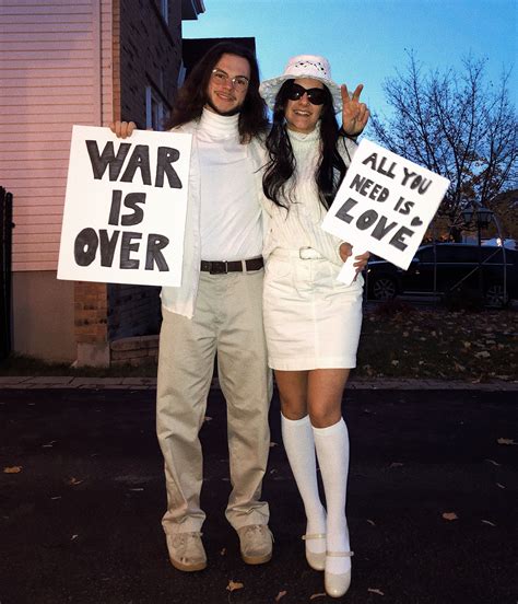 John Lennon And Yoko Ono Costume Beatles Halloween Costumes Couples Costumes Beatles Costume