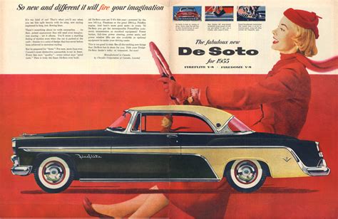 It Will Fire Your Imagination De Soto Fireflite Sportsman Ad 1955 Mac