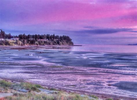 Wallpaper Landscape Sunset Sea Bay Water Shore Sky Purple