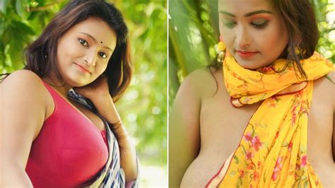 Beautiful Indian Sexy Model Saree Front And Back Posing Idea Saree Shoot Part 195 Min