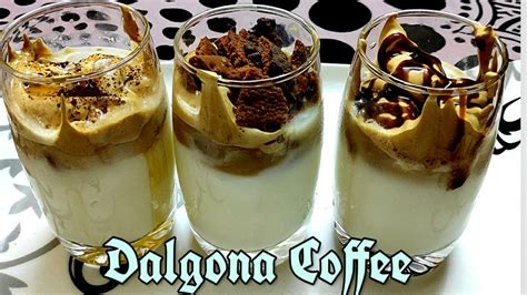 That's frothed and foamy milk,. Dalgona Coffee Recipe | Three Variants without machine at ...