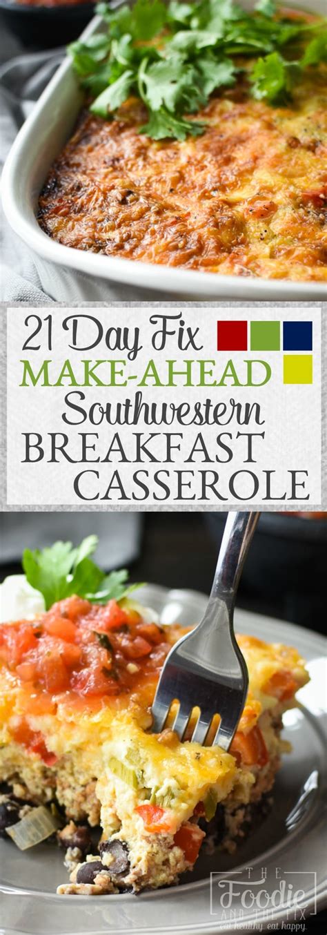 21 Day Fix Make Ahead Southwestern Breakfast Casserole