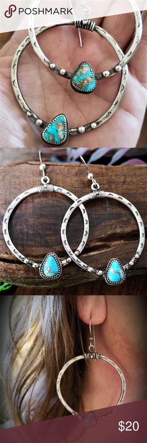 I Just Added This Listing On Poshmark Boho Turquoise Hoop Earrings