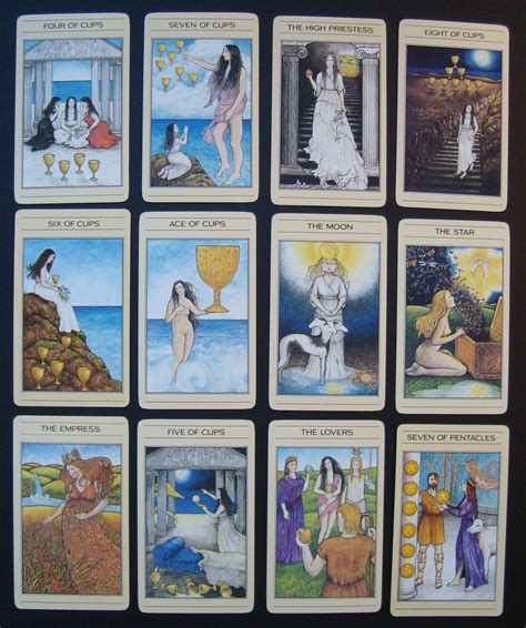 BEAUTIFUL WOMEN IN THE TAROT CARDS VINTAGE COLLAGE By Iowajewel