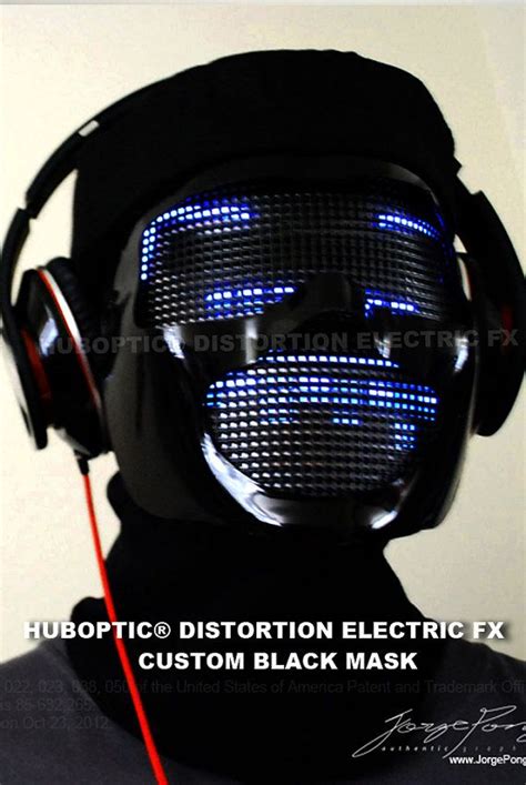 Electric Mask Nft Meta Head Led Mask Light Up Mask For Scifi Etsy