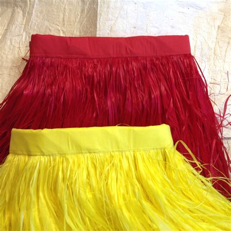 Any Dyed Banded Grass Skirt Or Haufau Skirt Authentic Hula Etsy