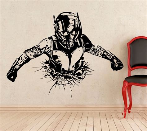 Ant Man Wall Sticker Dc Marvel Comics Superhero Poster Vinyl Decal Home
