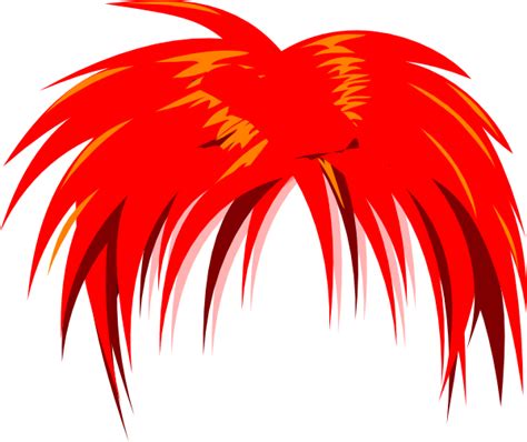 Anime Hair Red Clip Art At Vector Clip Art Online Royalty