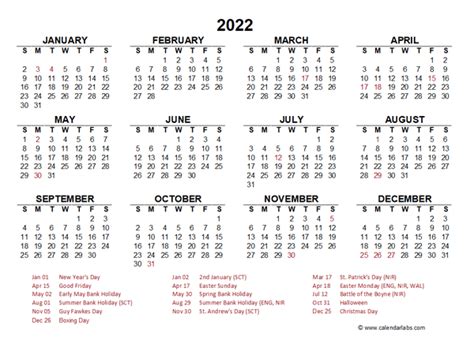 2022 United Kingdom Calendar With Holidays 2022 United Kingdom Uk Calendar Printable Free Hipi