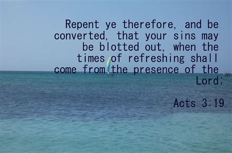 Repentance Acts 3 19 Presence Of The Lord Times Of Refreshing