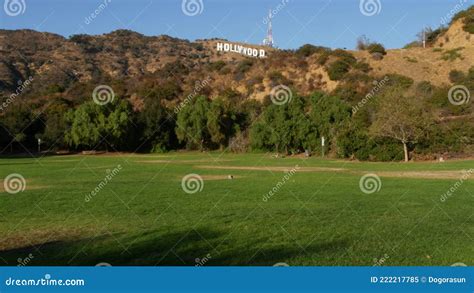 Los Angeles California Usa 7 Nov 2019 Iconic Hollywood Sign Big