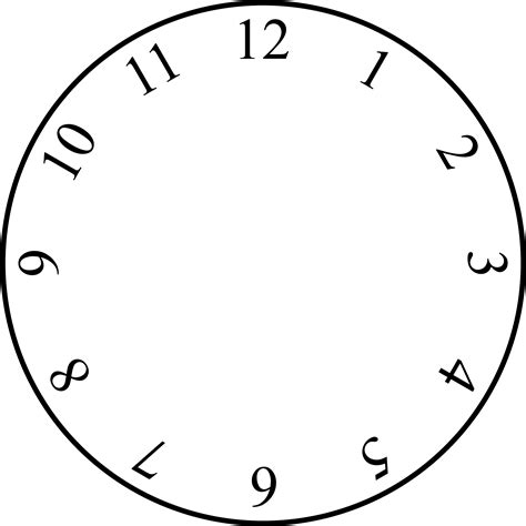 Clock Clipart With No Hands Analog Clock Without Hands Png