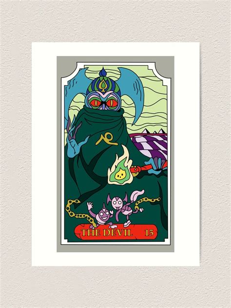 The Devil Jojo Tarot Card Hd Art Print By Cear The Baka Redbubble
