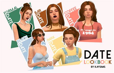 Sims 4 Date Lookbook Sims Sims 4 Maxis Match