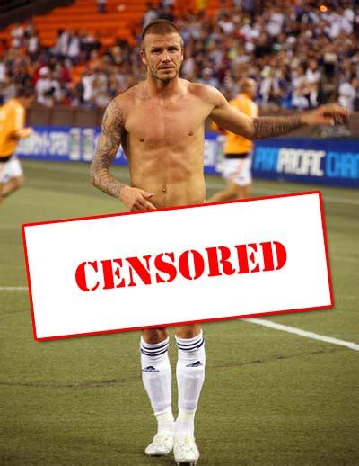 David Beckham Censored Pic Naked Male Celebrities
