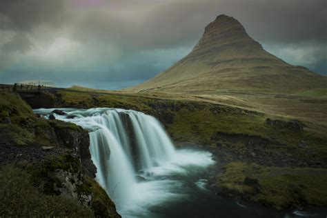 Wasserfall Am Kirkjufell Foto And Bild Landschaft Wasserfälle Berge Bilder Auf Fotocommunity