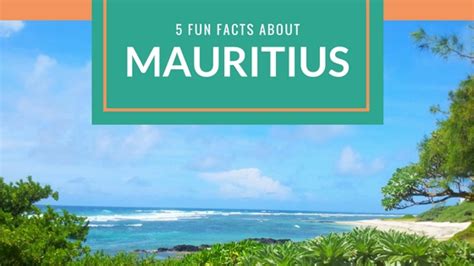 5 Fun Facts About Mauritius Bonjour Mauritius