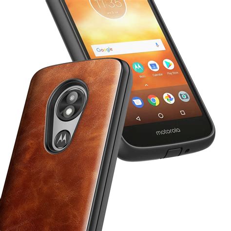 For Motorola Moto E5 Playcruisego Case Leather Phone Cover Tempered