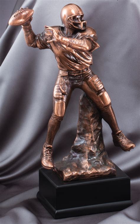 Football Bronze Resin Sculpture Award Trophytrophy Trolley