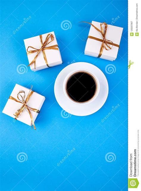 White gift box with gold ribbon. White Gift Box With Gold Ribbon Stock Image - Image of ...