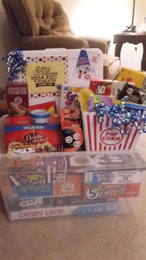 You have several options here. Family Game Night Trivia Basket | Family game night gift ...