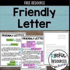 This lesson provides the format of a friendly in a world filled with emails and text messages is it possible to motivate students to write friendly letters? Friendly Letter Format Anchor | 5th Grade SRA Imagine It! | Pinterest | Friendly letter, Middle ...