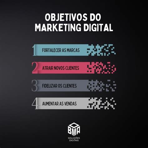 BMA Soluções Digitais Você sabe quais são os principais objetivos do Marketing Digital