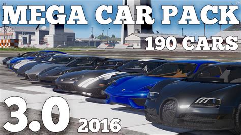 Gta V Mega Realistic Car Pack 30 190 Cars Download Youtube