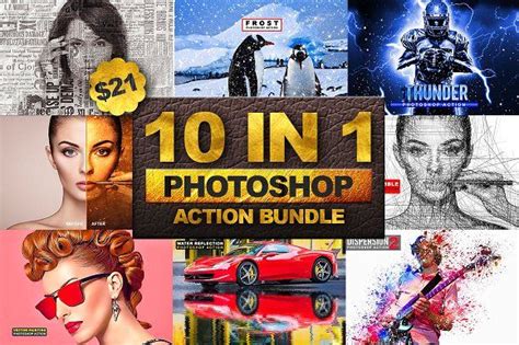 10 In 1 Photoshop Action Bundle 2 By Buzzaart On Creativemarket
