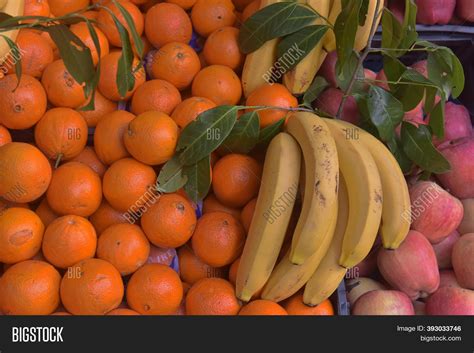 Oranges Bananas On Image And Photo Free Trial Bigstock