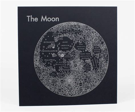 Archies Press Map Of The Moon At