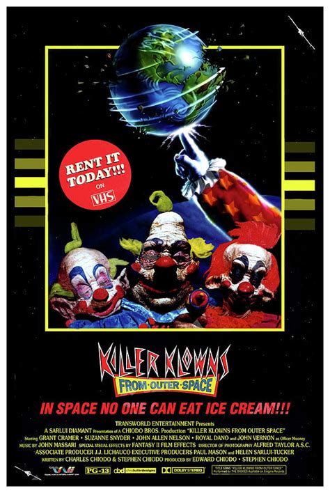 Killer Klowns From Outer Space Movie Poster Pretty Poster Digital Art By Marie Delarosa
