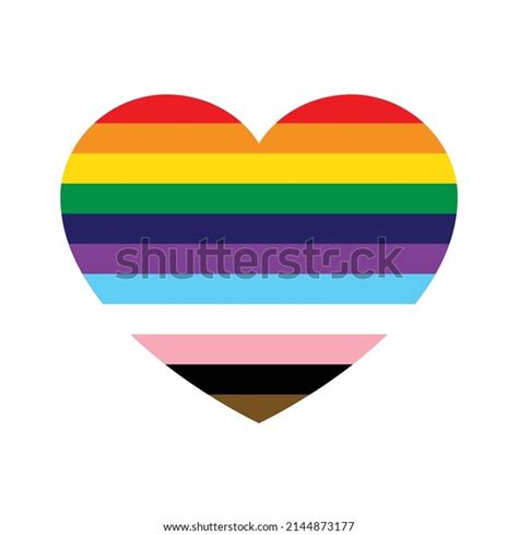 Lgbtq Pride Heart Heart Shape Lgbt Stock Vector Royalty Free