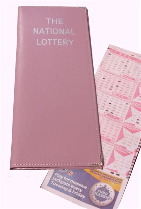 Leather National Lottery Ticket Holder Wallet Pink Uk