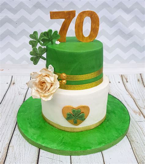 70th Irish Themed Birthday Cake Cakes By Mehwish