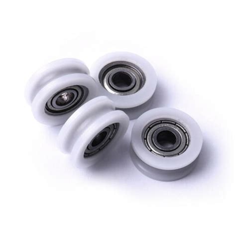 Uv Grooved Nylon Pulley Wheels Roller Rope Ball Bearing Wire Guide