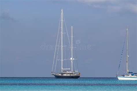A Two Mast Ship In The Sea Stock Photo Image Of Recreation 105515244